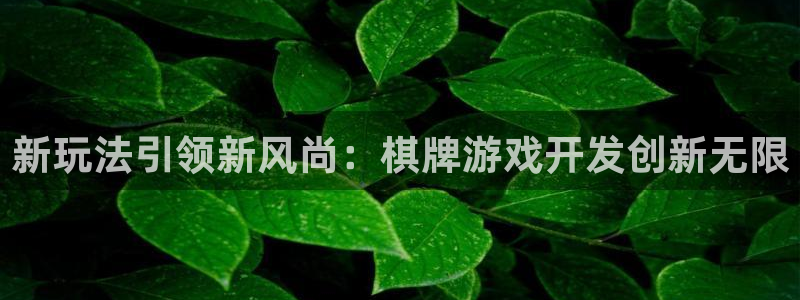 沐鸣2平台测速：新玩法引领新风尚：棋牌游戏开发创新无限